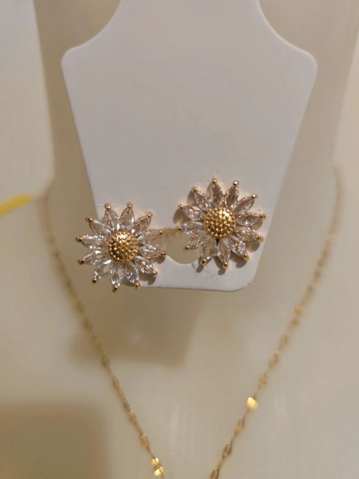Magnifique ensemble bijoux neuf acier inoxydable - photo numéro 4