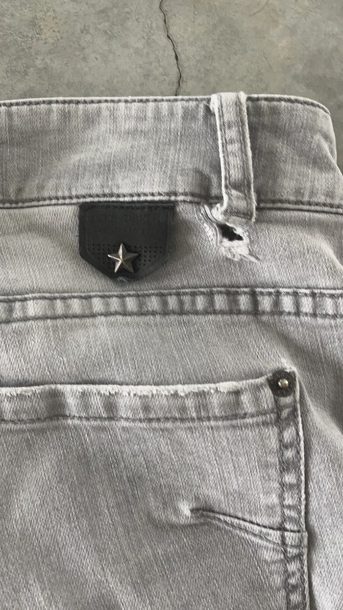 Jean skinny gris troué Ikks M - photo numéro 5