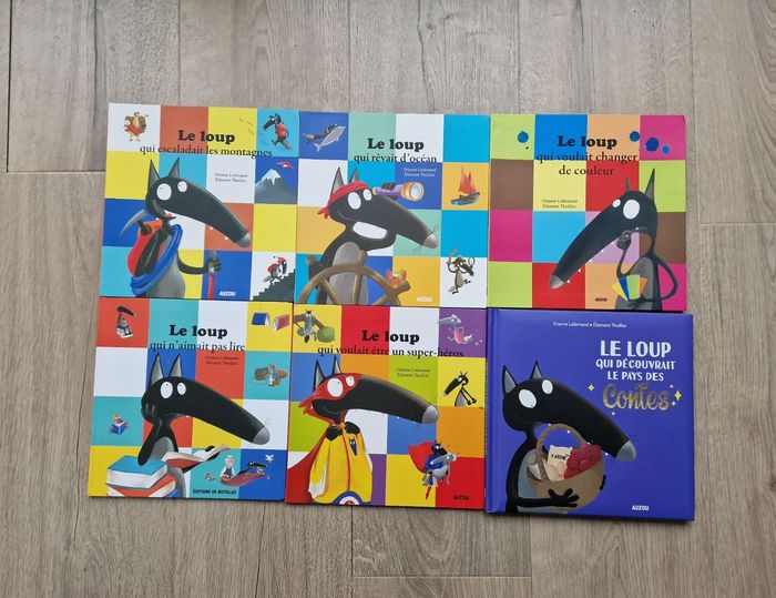Lot de 6 livres enfant le loup qui