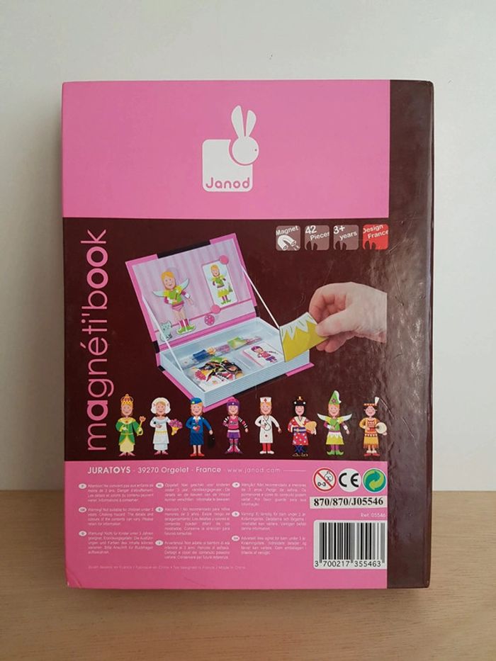 Janod jeu Magnetibook déguisements princesse et fée - photo numéro 3
