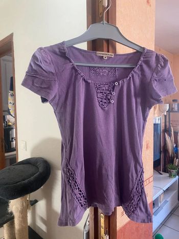 tre beau tee shirt femme avec motif marque chose promise taille 38