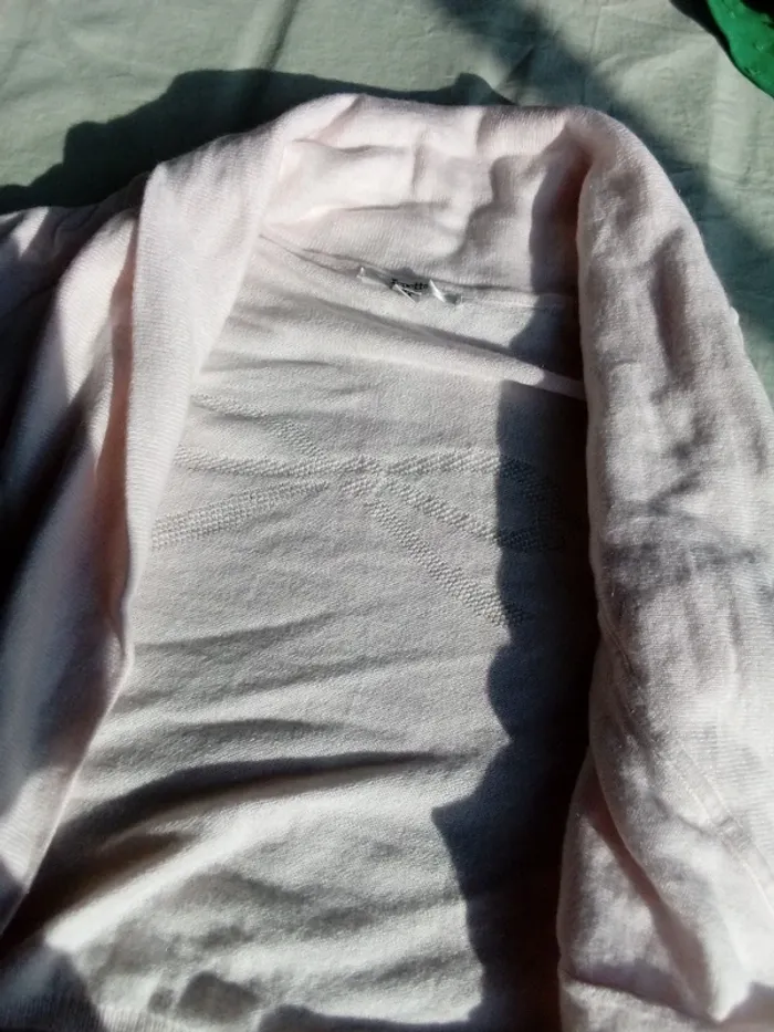 Gilet ouvert rose pâle 6 ans - photo numéro 5