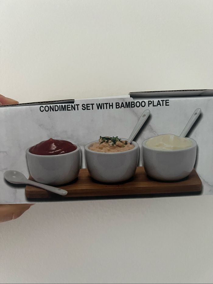 Ensemble apéritif avec plateau bambou - photo numéro 2