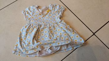 Robe fille body intégré de 4 mois