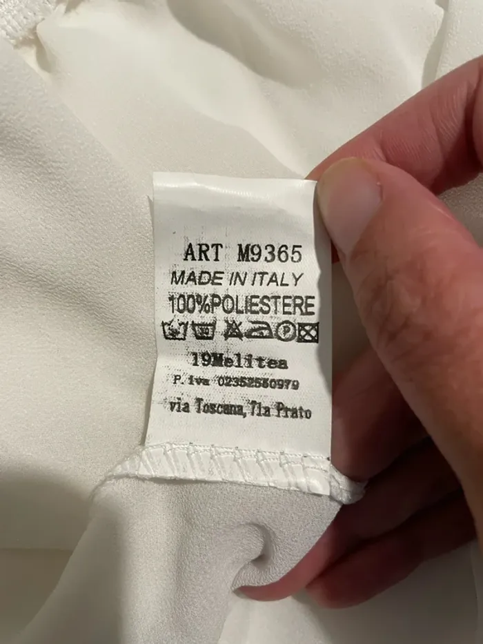 Blouse sans manche à volant cache cœur blanc neuf melitea taille 36 - photo numéro 7