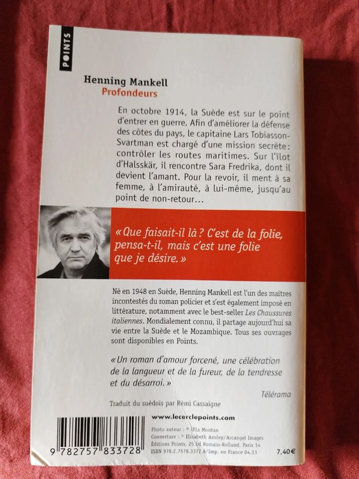 Livre profondeurs - Henning mankell - photo numéro 5