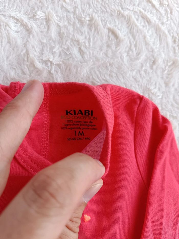 Pyjama été léger Fille 1 mois Arc en ciel happy rainbow Kiabi Eco conception 100% coton bio - photo numéro 5