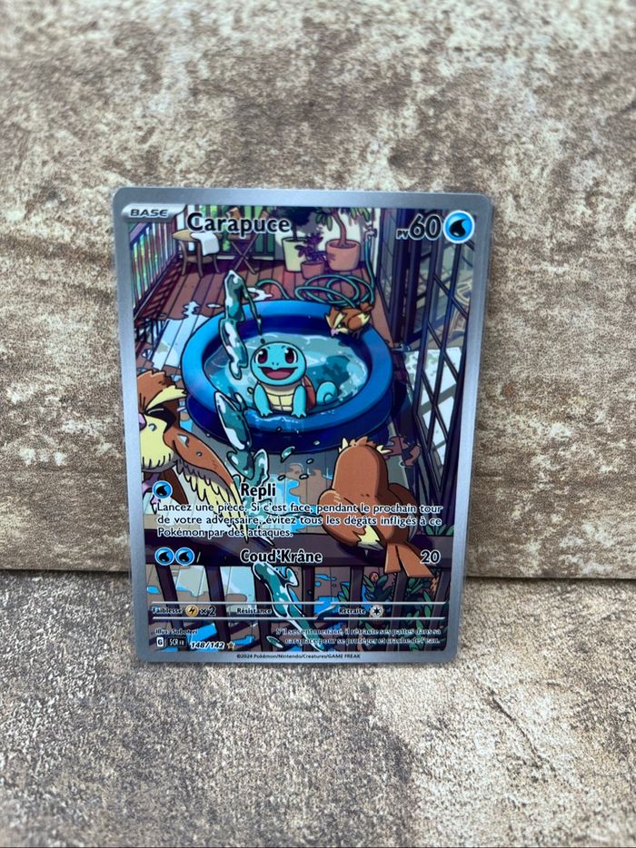Carte Pokémon carapuce scr 148