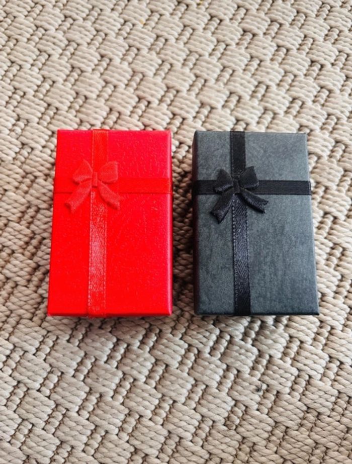 Coffret cadeau collier acier inoxydable boîte noeud bijoux cadeau - photo numéro 7