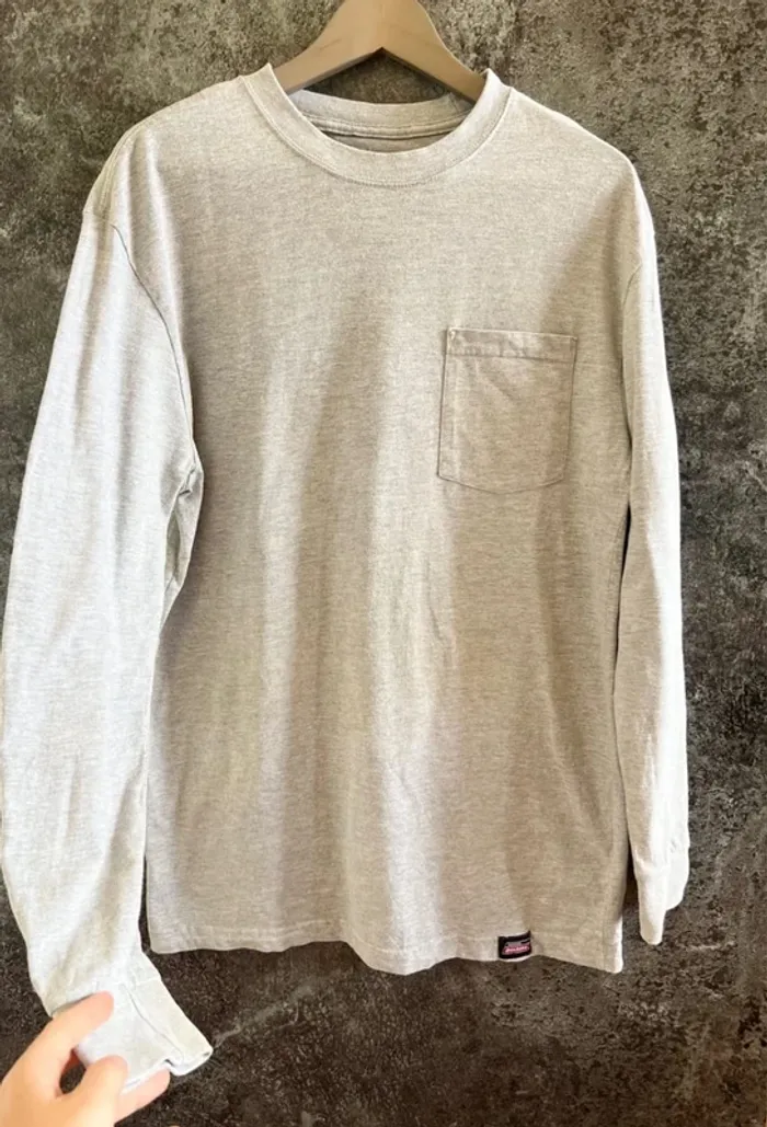 Sweat manches longues gris homme Dickies taille M Sudadera manga larga hombre Felpa Herrenpullover