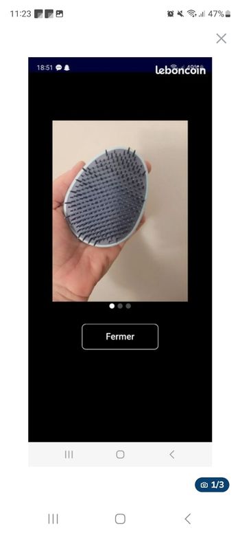 Petite brosse ronde Birchbox/Accessories bleu