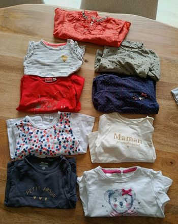 9 tee shirts