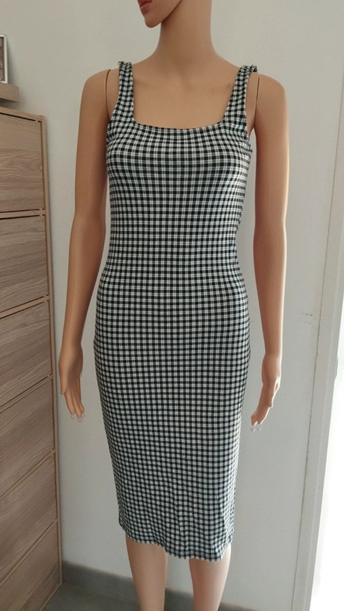 Robe noire et blanche Pimkie taille s fendu - photo numéro 2