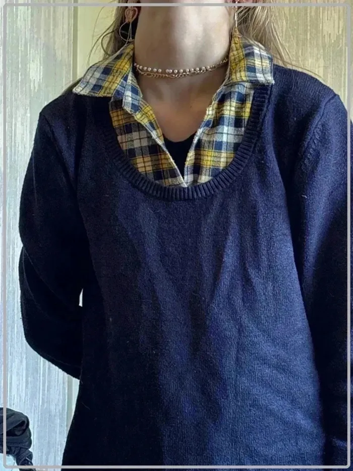 Pull avec chemise taille 38 - photo numéro 3