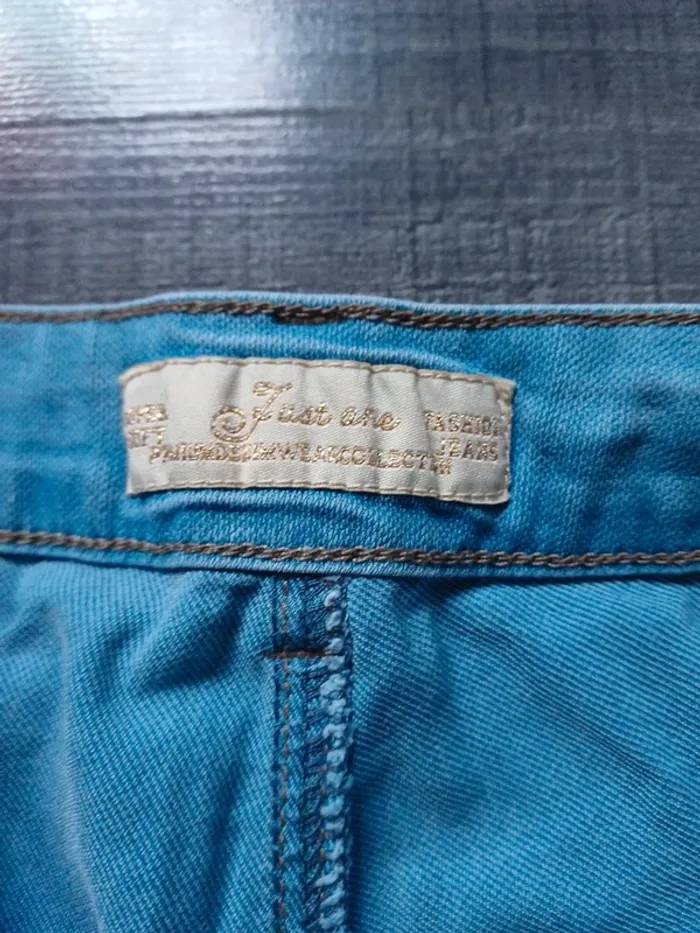 Bermuda cargo jeans délavé taille 38 - photo numéro 5