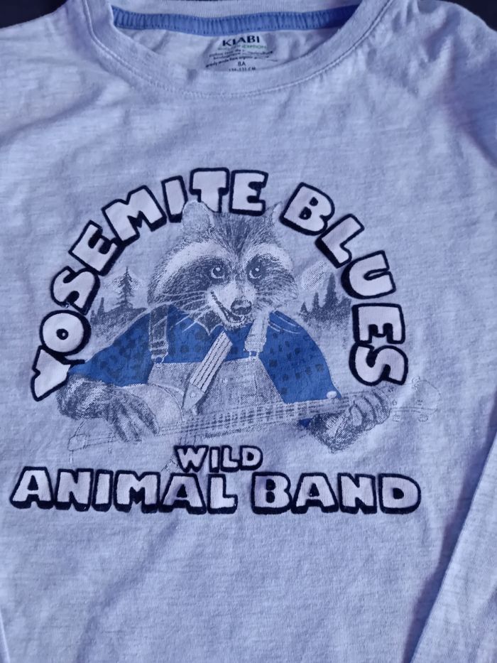 T shirt manches longues gris Kiabi 8 ans - photo numéro 2