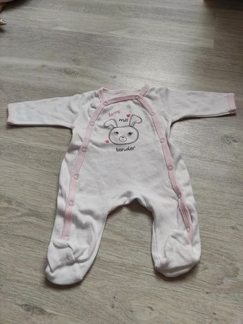 Pyjama 1 mois manches longues