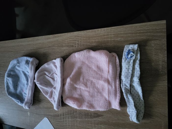 Lot de 3 bonnet fille