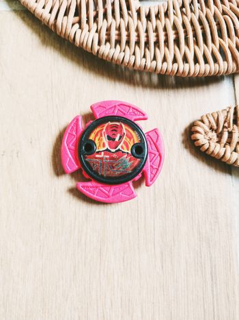 🌟 Power rangers Ninja steel - Etoile ishiban/badge en mousse Dino Fury ranger rouge 