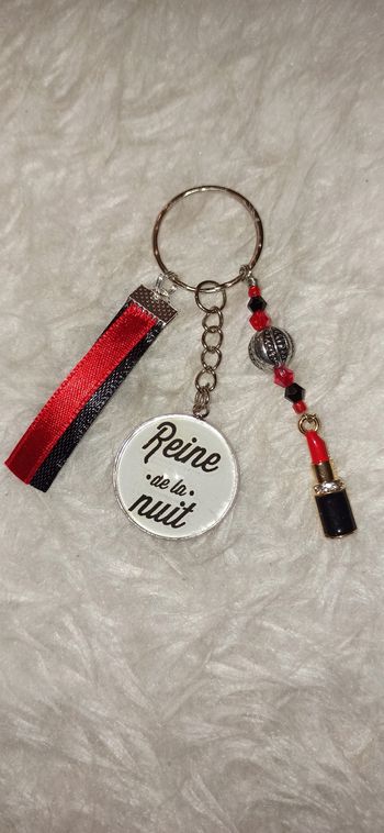 Porte clé humour " Reine de la nuit"