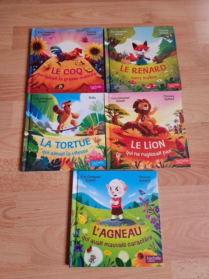 Lot de 5 livres contes d'animaux etonnants