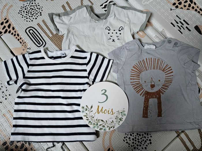 Lot 3 t-shirts 3 mois