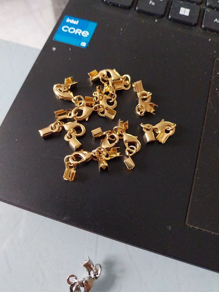 Lot de fermoir à sertir bijoux - photo numéro 2