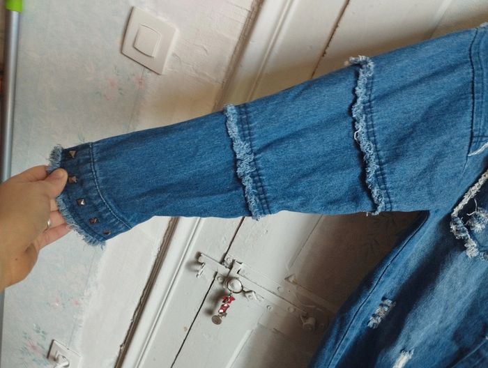 Veste en jeans taille M/L - photo numéro 4
