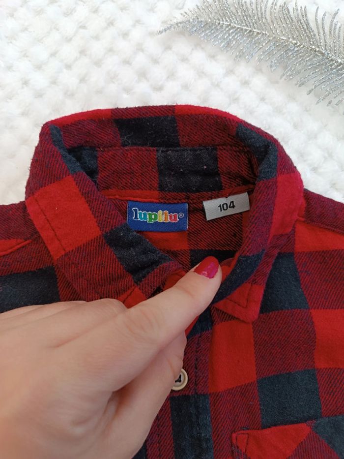 🔸Chemise à carreaux Manches Longues Lupilu – 4 ans 🔸 - photo numéro 2