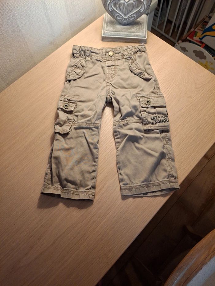 Pantalon Kid kanai 18 mois 81 cm léger beige foncé