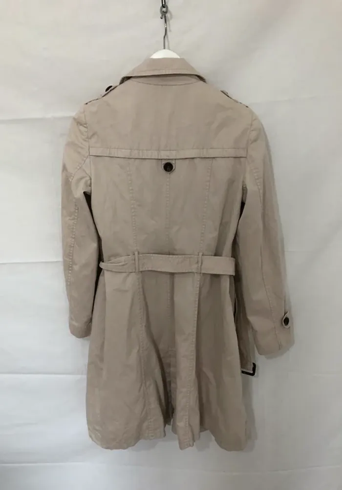 Trench crème avec ceinture Promod taille 38 comme neuf - photo numéro 3