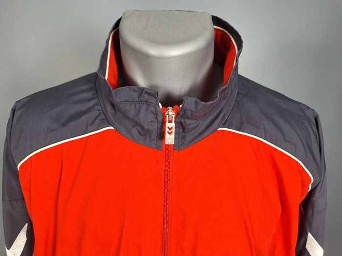 veste légère / Track jacket hummel / homme - taille 2XL / gris et rouge brodé (521) - photo numéro 2
