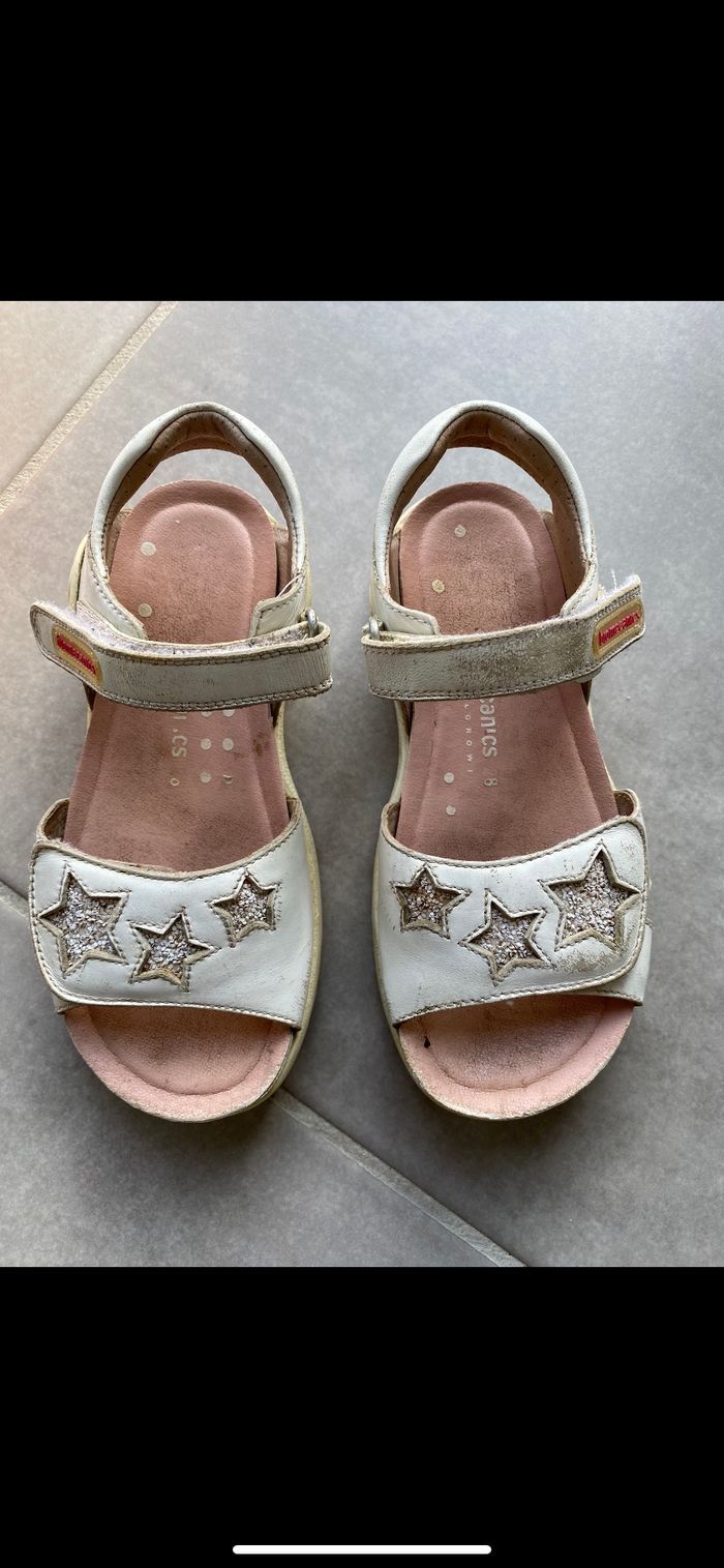 Sandales fille cuir Taille 28 - photo numéro 3