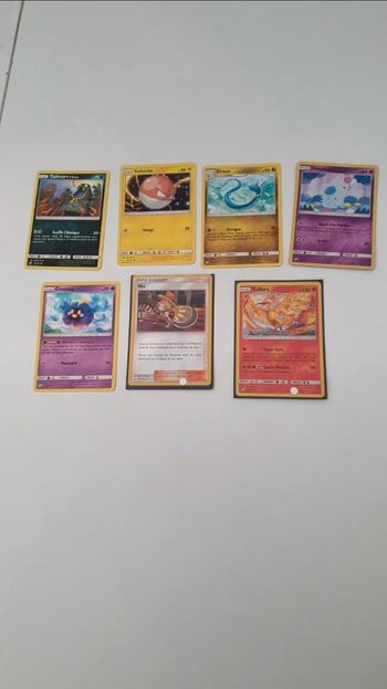 7 cartes Pokémon