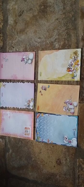 Lot de 6 feuilles Diddl