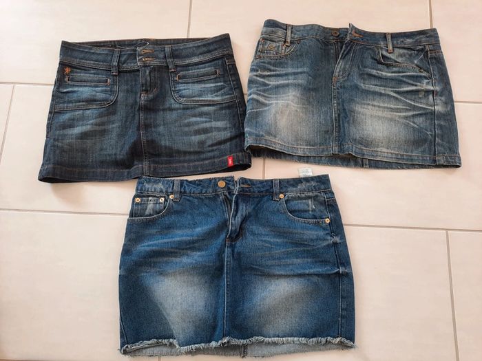 Lot de 3 mini Jupes en jean