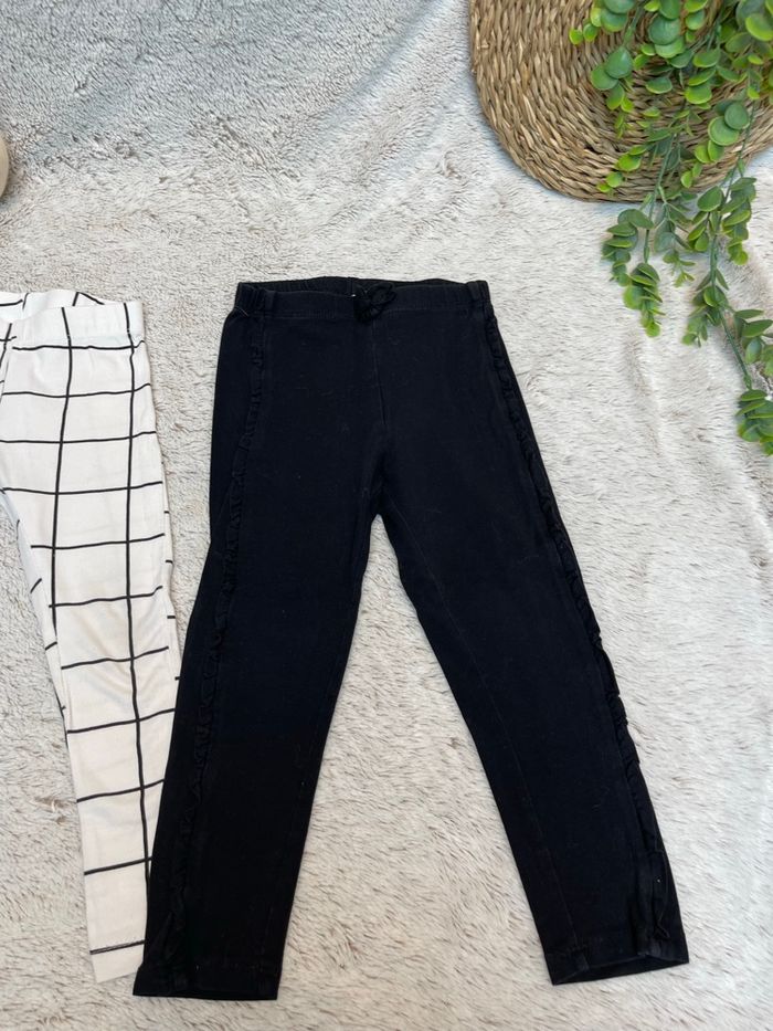 Lot de 2 leggings noir et blanc - Kiabi - photo numéro 2
