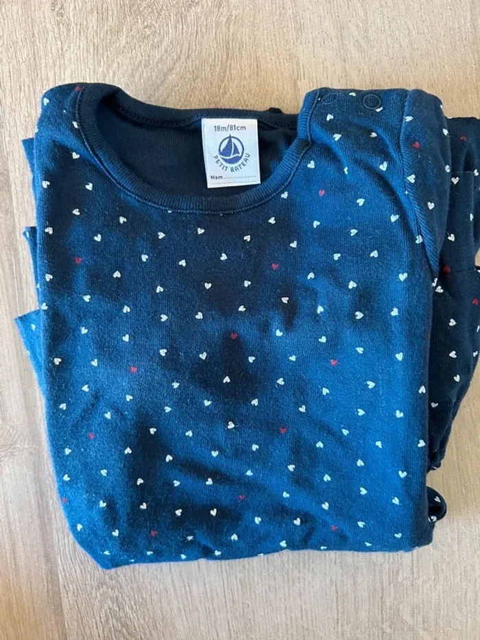Robe manches courtes à volants Petit Bateau 18 mois - photo numéro 2