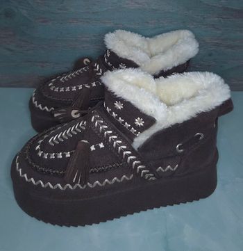 Boots d'hiver marron bottines basses tendances - Taille 41 - Neuves