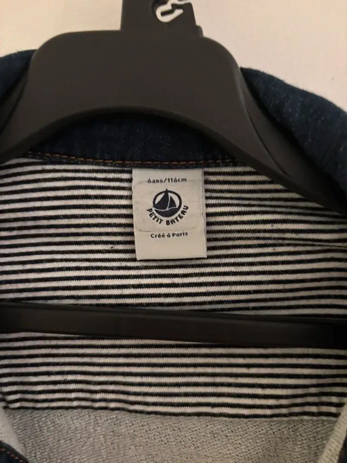 Veste en jean petit bateau 6 ans - photo numéro 3