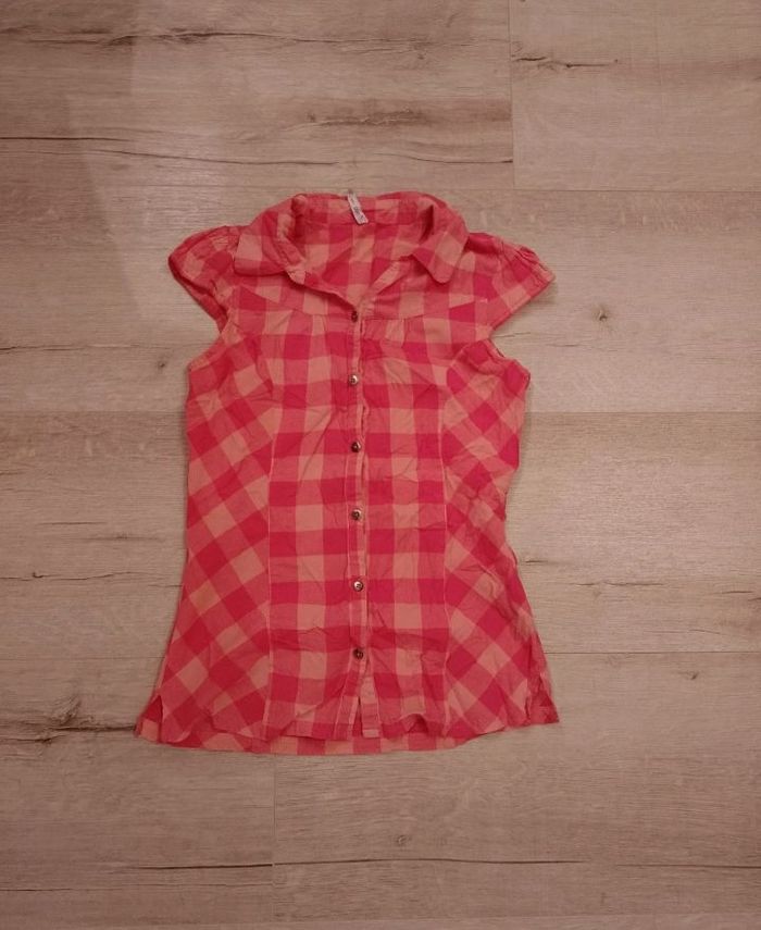 Chemise manche courte fille.