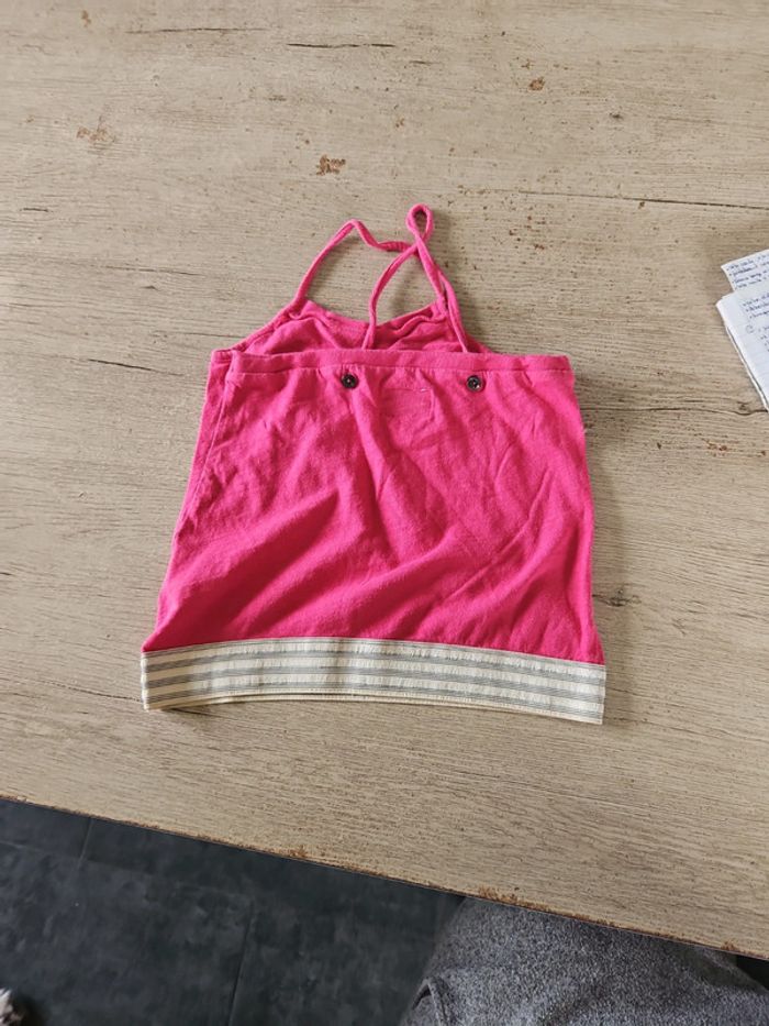 Débardeur fushia à bretelles amovible, élastique dans le bas, Bellerose, 6 ans - photo numéro 5