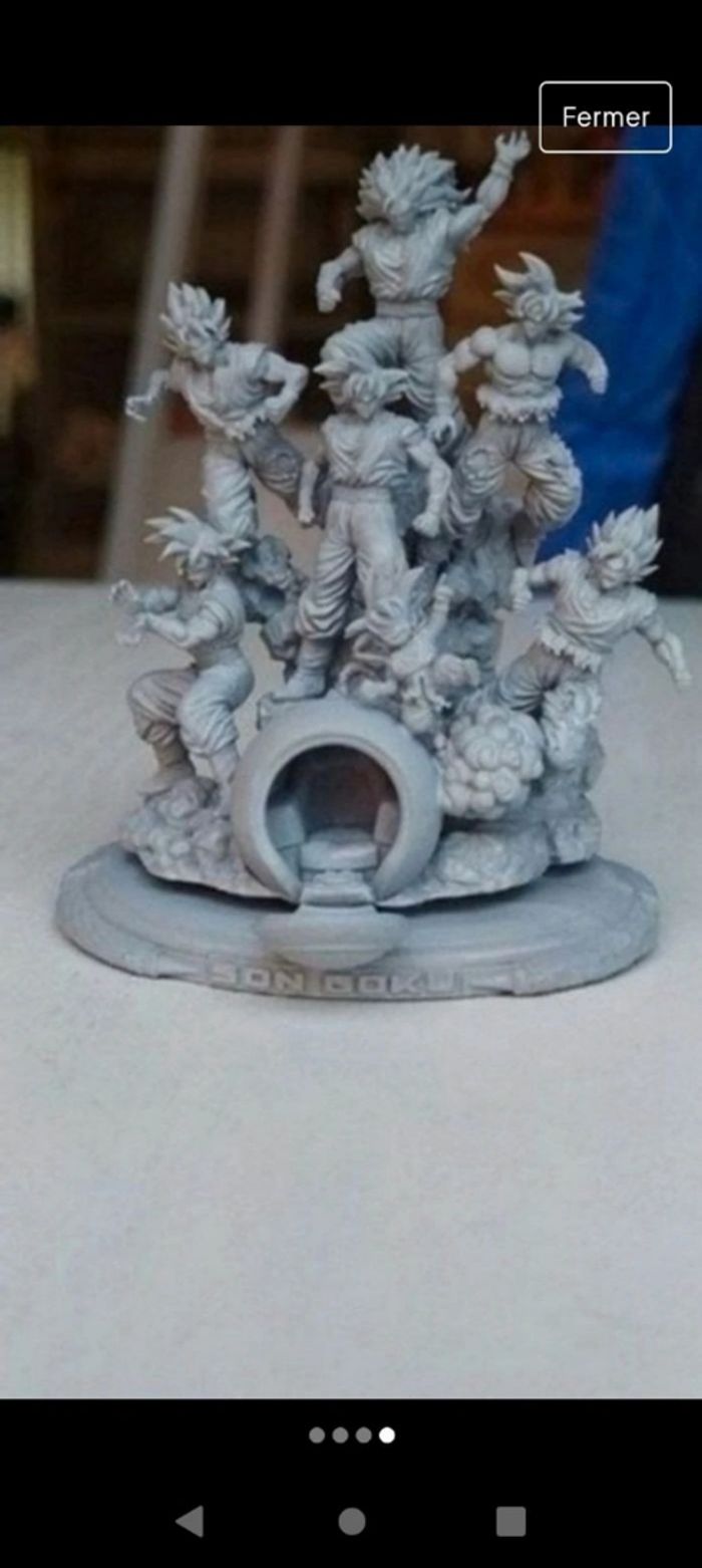 Figurine dragon ball famille des songoku toute neuve - photo numéro 3
