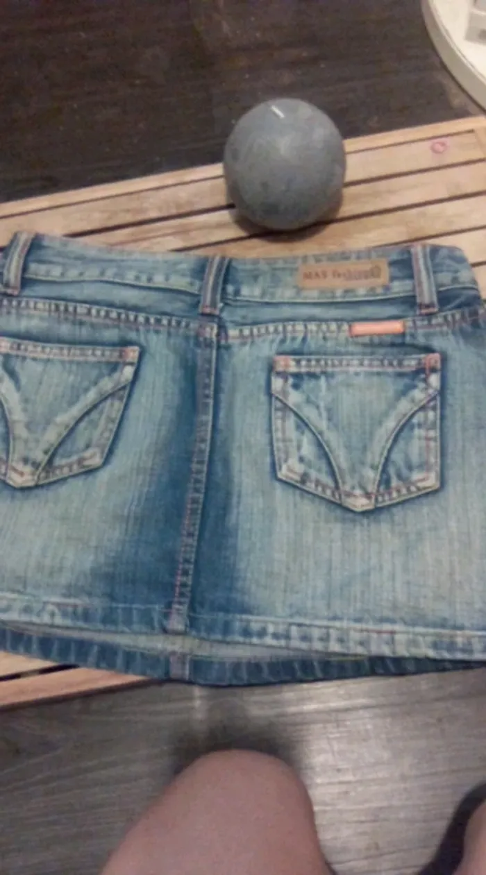 Mini jupe en jean 36 Mas Fashion - photo numéro 4