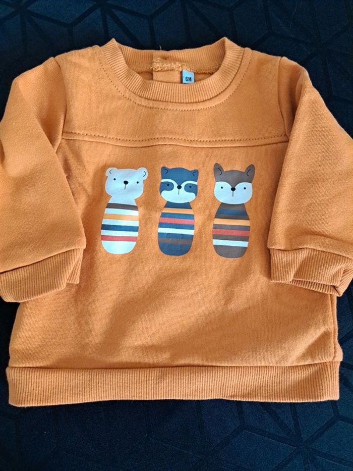 Sweat moutarde 6 mois