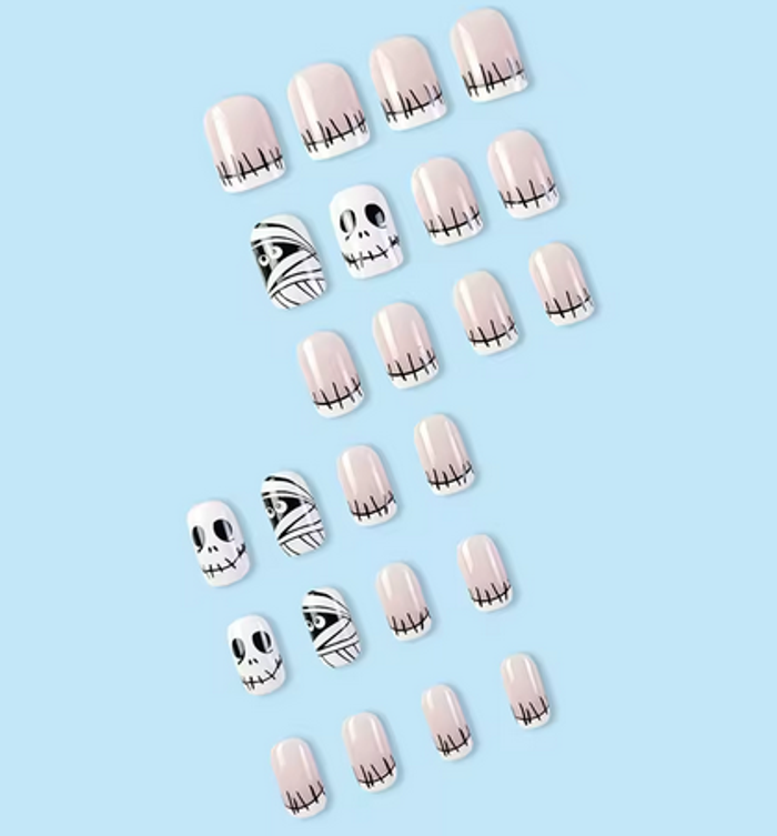 🖤 Faux ongles Press-On Effroi – 24 pièces pour un look macabre & ensorcelant 👻✨ - photo numéro 4