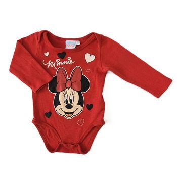 Body rouge Minnie bébé fille 6 Mois Disney