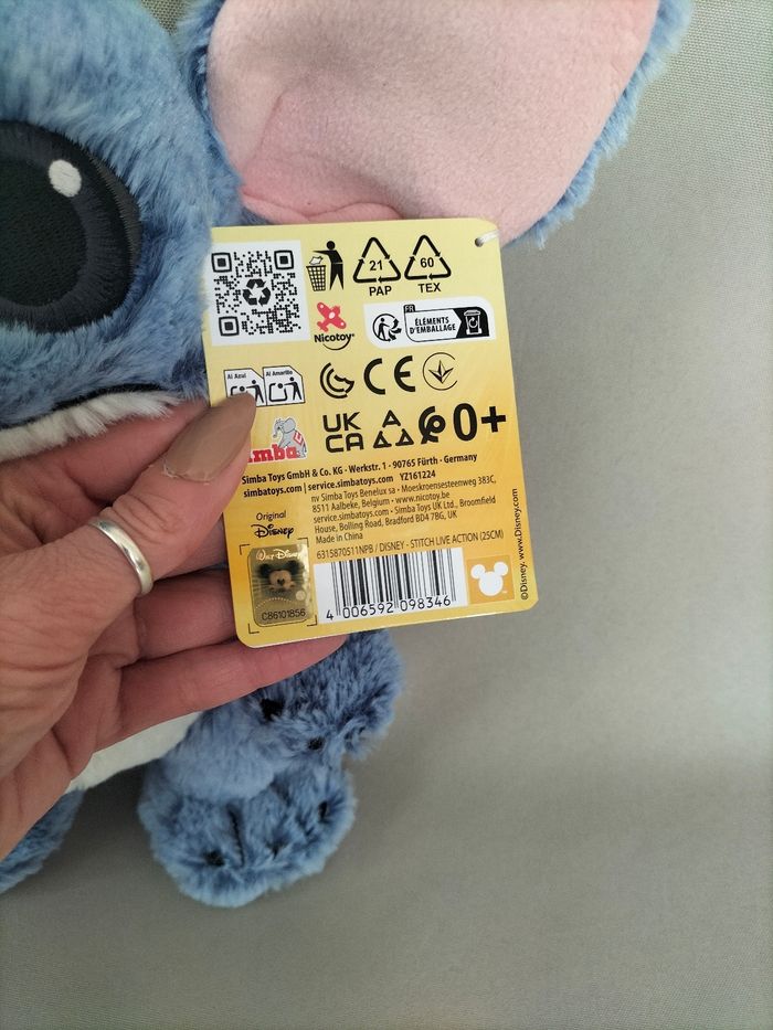 💙 Peluche Stitch Live Action (Film) - Disney - Neuve 💙 - photo numéro 4