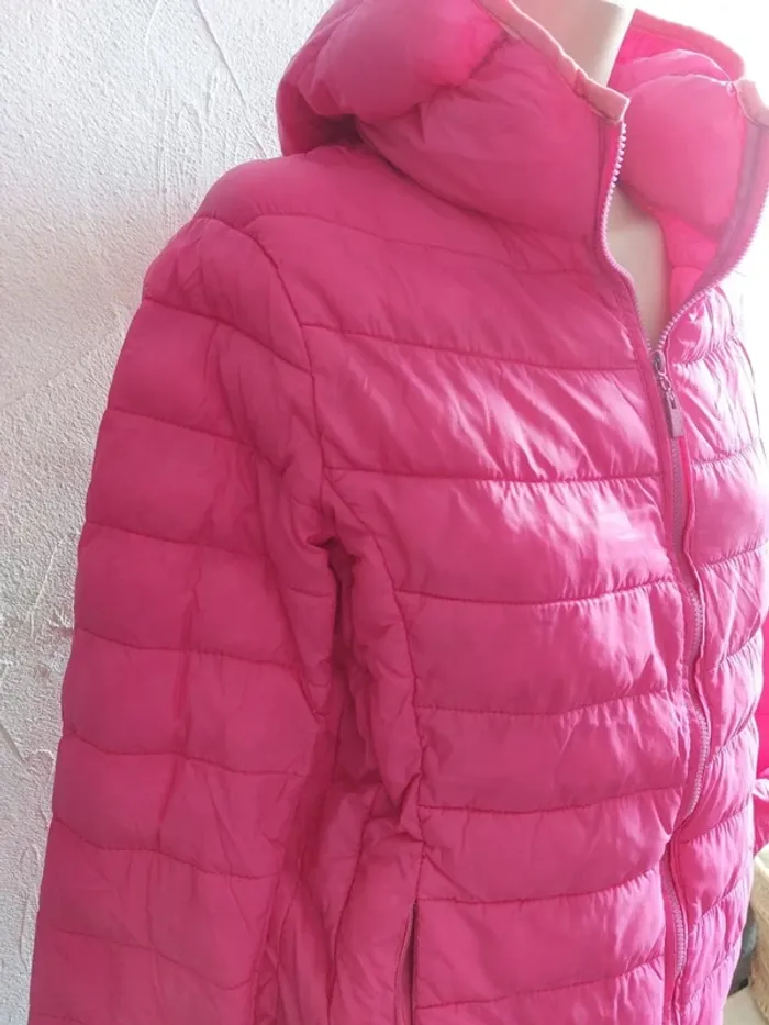 Doudoune rose légère Taille L - photo numéro 4