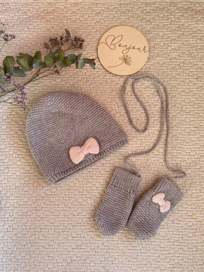 Bonnet et gants Jacadi 6 mois